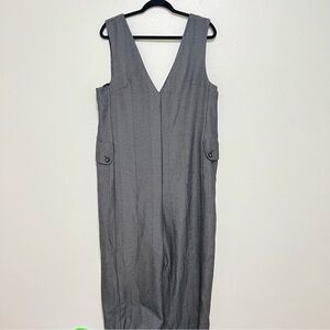 Anthropologie Cartonnier Women Gray Wide Leg Jumpsuit. Heavier material.